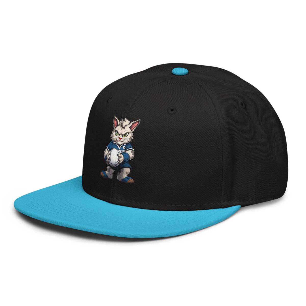 Rugby Cat Snapback Cap