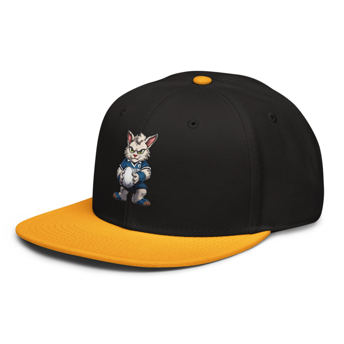 Rugby Cat Snapback Cap