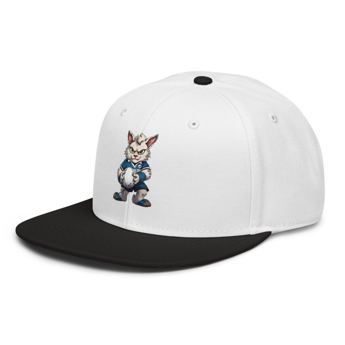 Rugby Cat Snapback Cap