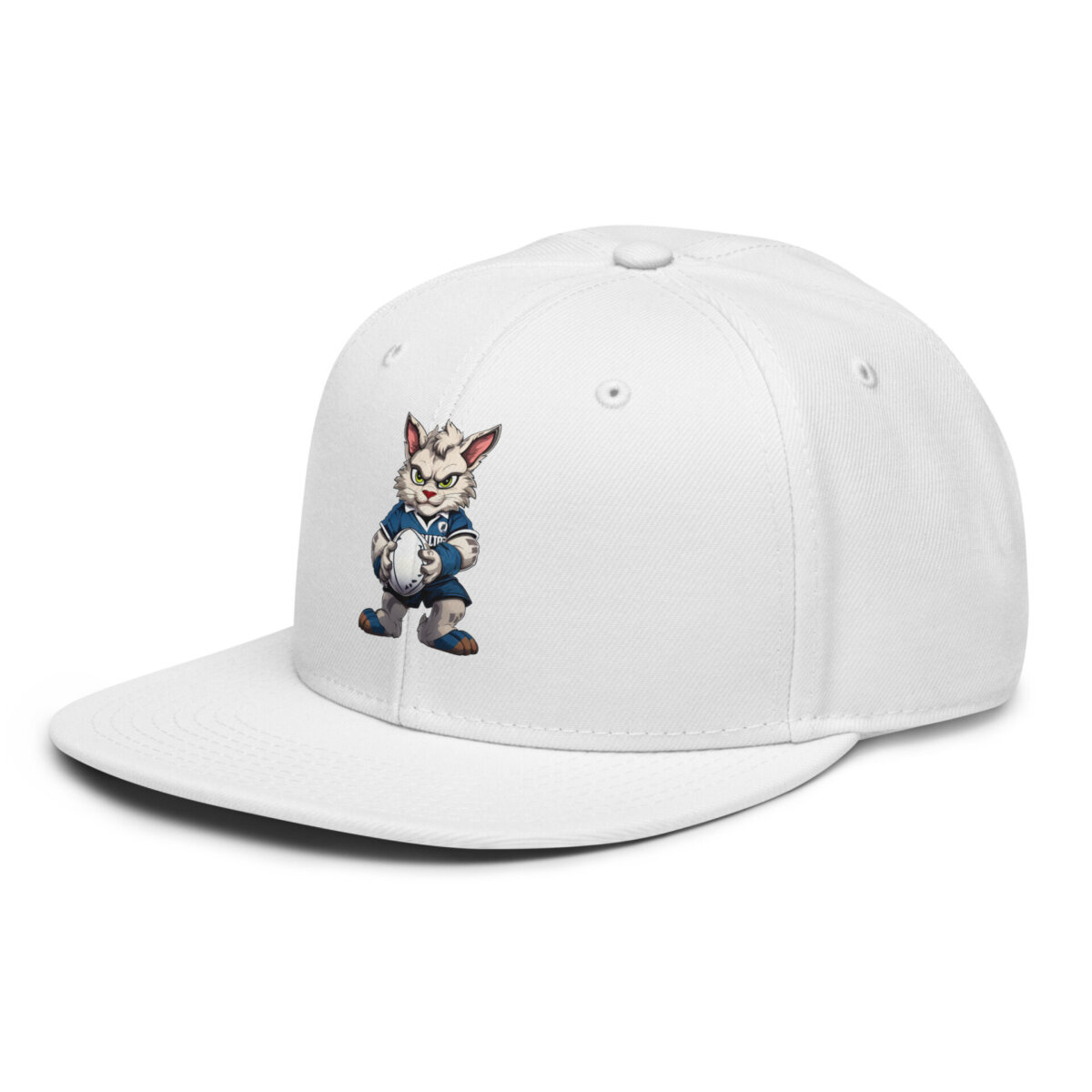 Rugby Cat Snapback Cap