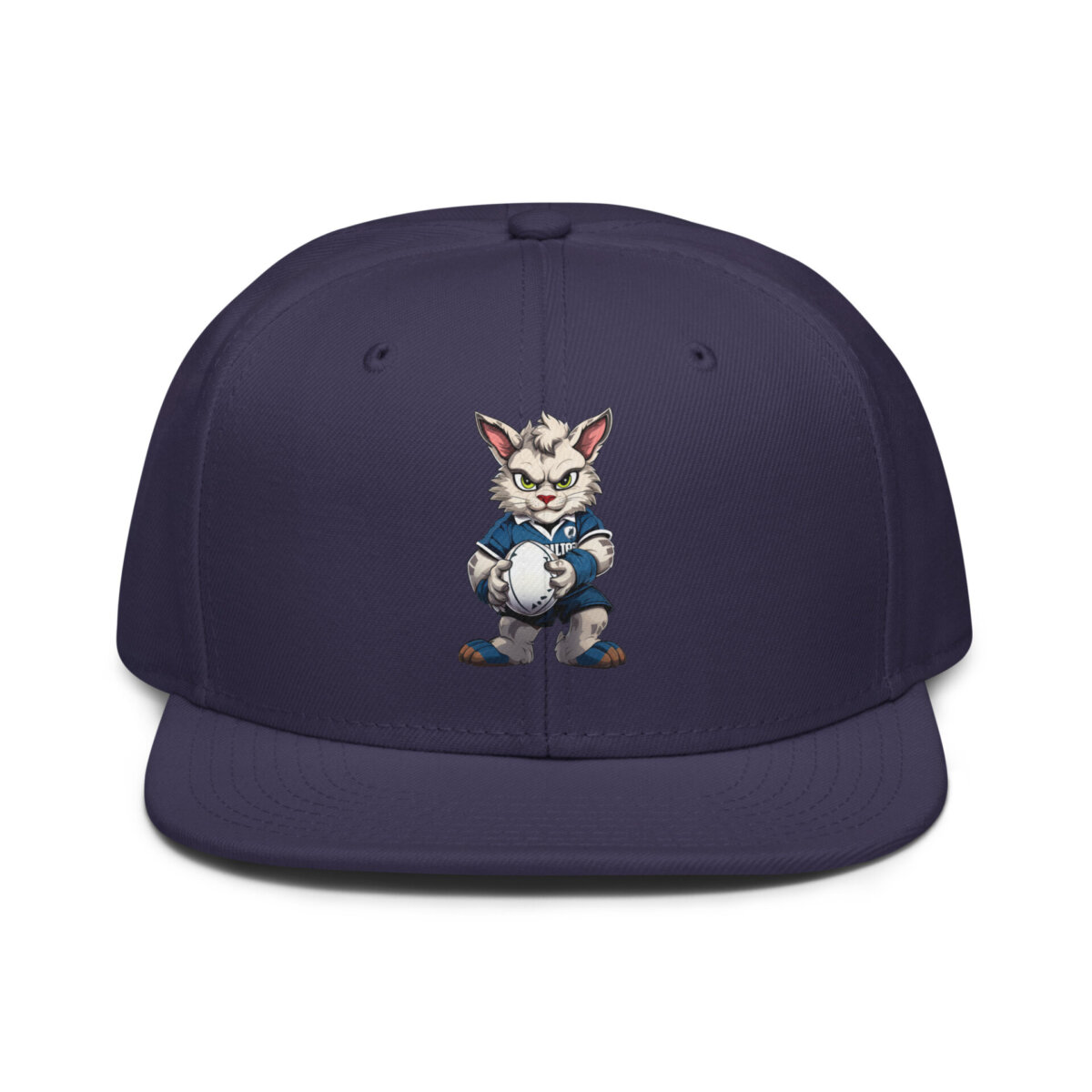 Rugby Cat Snapback Cap Navy Blau
