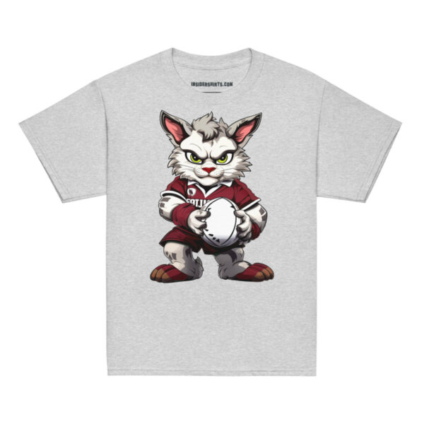 Rugby Cats Kinder T Shirt Sportgrau