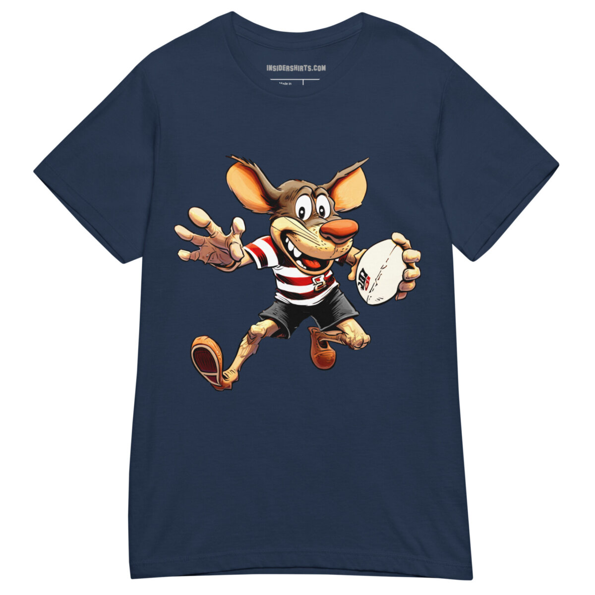 Rugby Maus Frauen T Shirt Navy