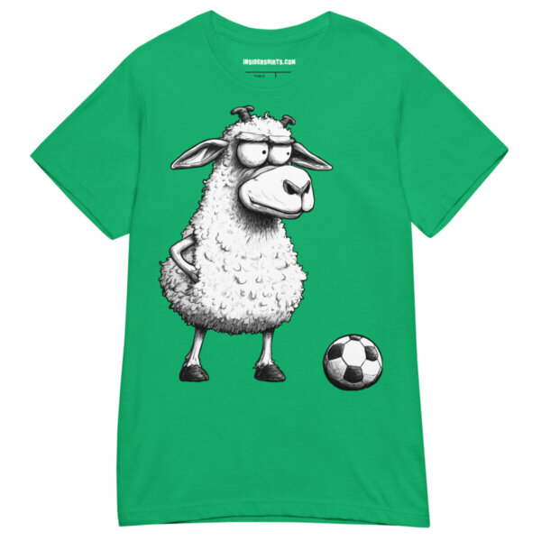 Schaf Fussballer Frauen T Shirt Irisches Gruen