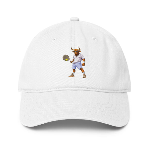 Stier Tennis Baseball Cap Weiss
