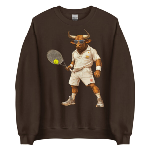 Tennis Stier Frauen Pullover Dunkle Schokolade