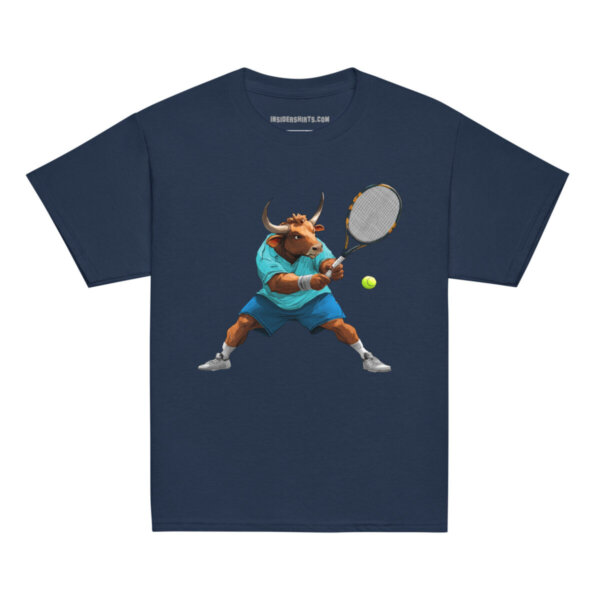 Tennis Stier Kinder T Shirt Navy