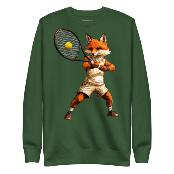 Tennisspieler Fuchs Frauen Pullover Waldgruen