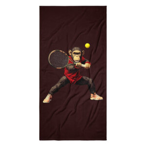Tennisspieler Schimpanse Badetuch