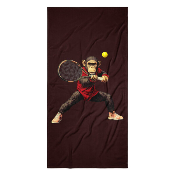 Tennisspieler Schimpanse Badetuch